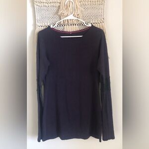 Lululemon Pima Cotton Long Sleeve Tunic Tee Purple Gray Size Medium